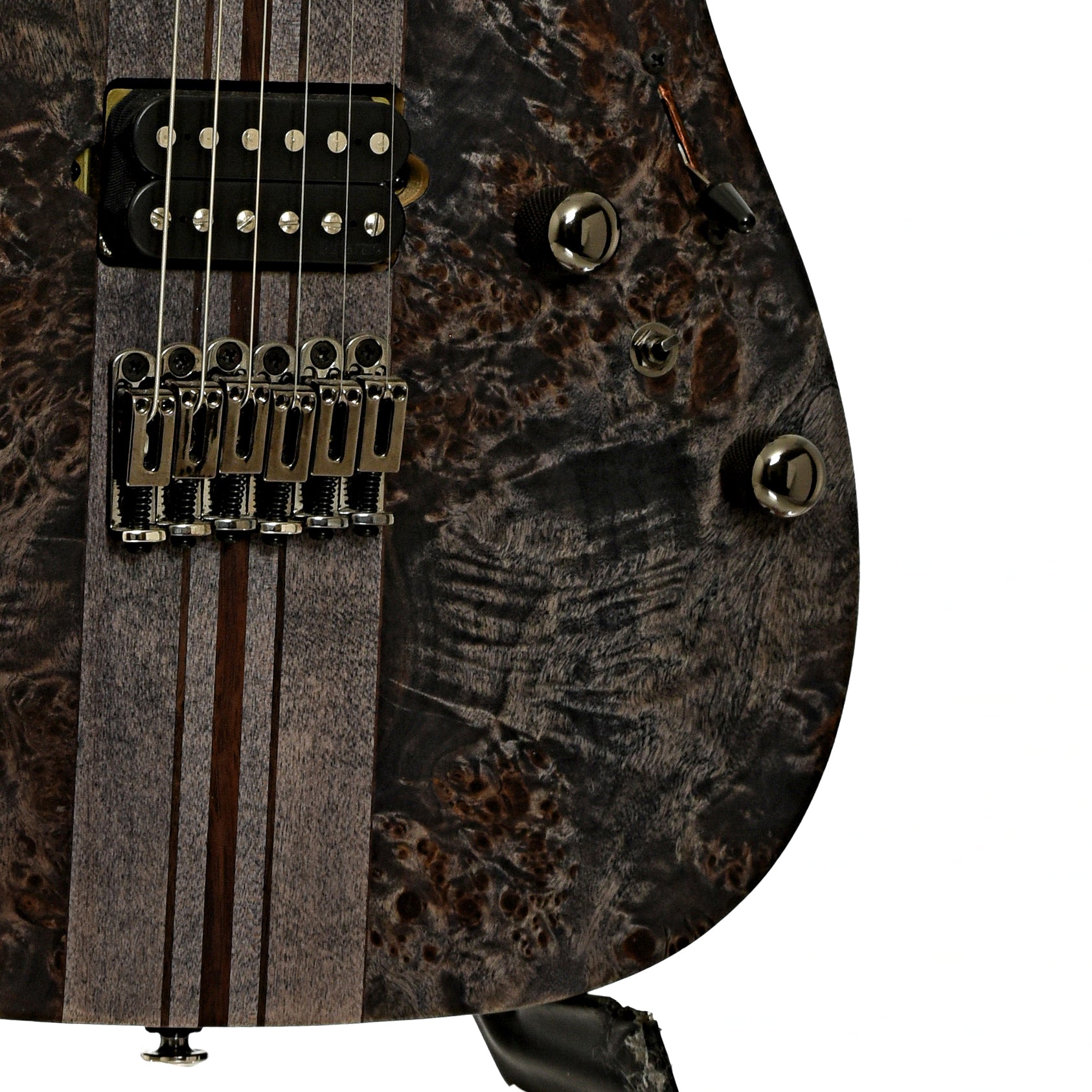 bridge and controls of Ibanez RGT1221PB Electric Guitar 