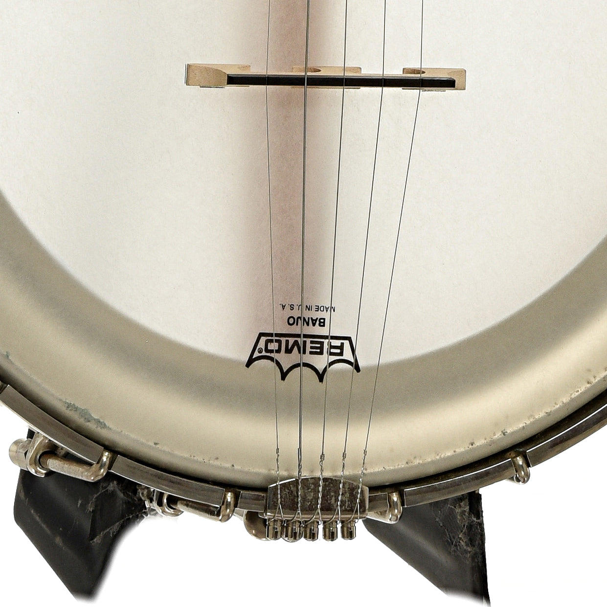 Bridge of Mike Ramsey Bacon Model Open Back Banjo