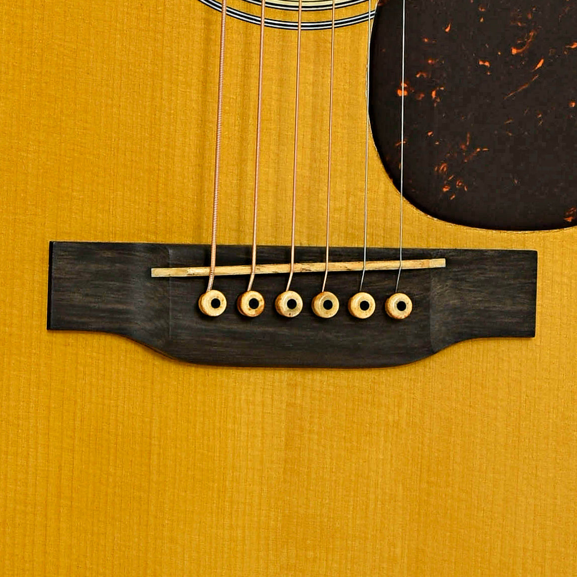 Bridge of Martin Custom Shop D-28 Authentic, Madagascar Rosewood, Acoustic Guitar & Case