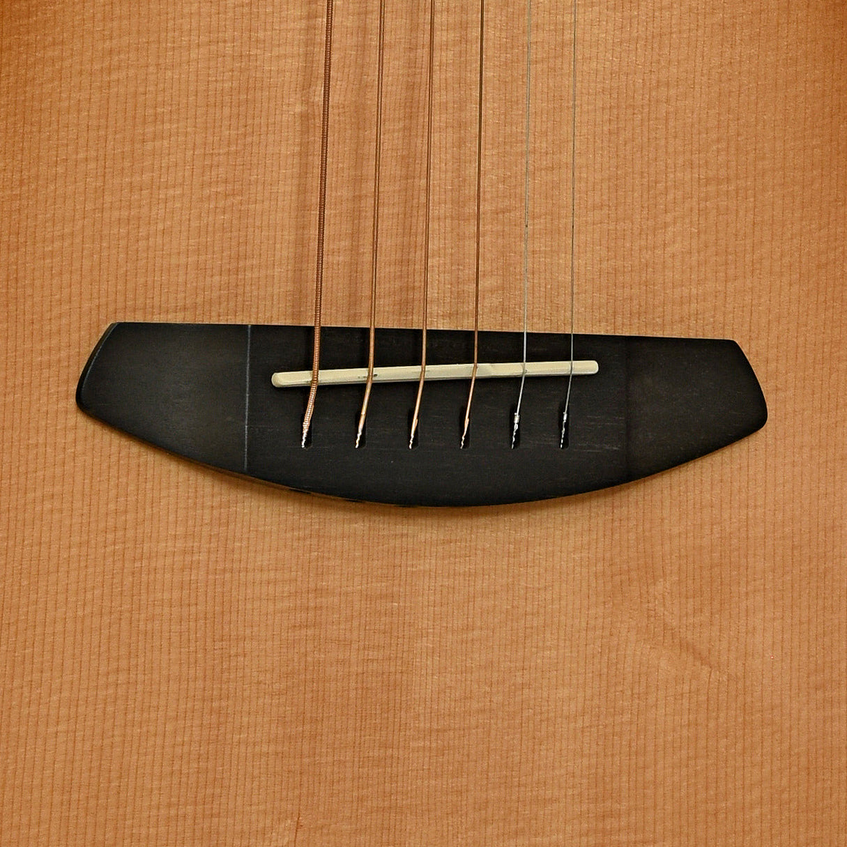 Bridge of Breedlove Premier Concerto Burnt Amber CE Sitka - EI Rosewood Acoustic-Electric Guitar