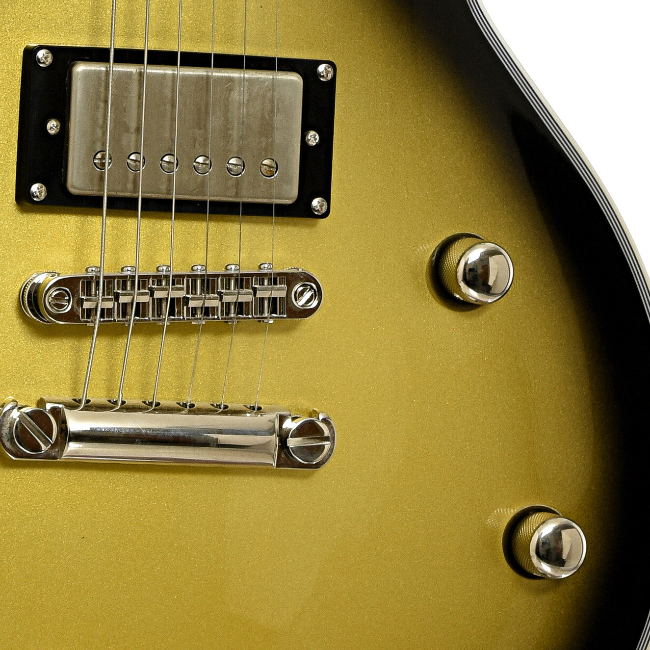 Bridge and controls of ESP LTD BK-600 Signature Series Electric Guitar