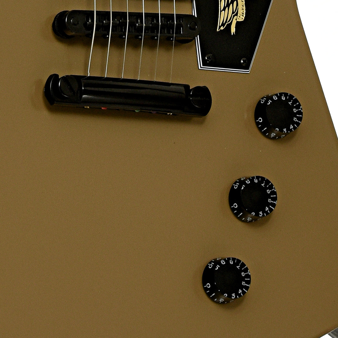 Bridge and controls of Gibson Explorer Government Series II Electric guitar 