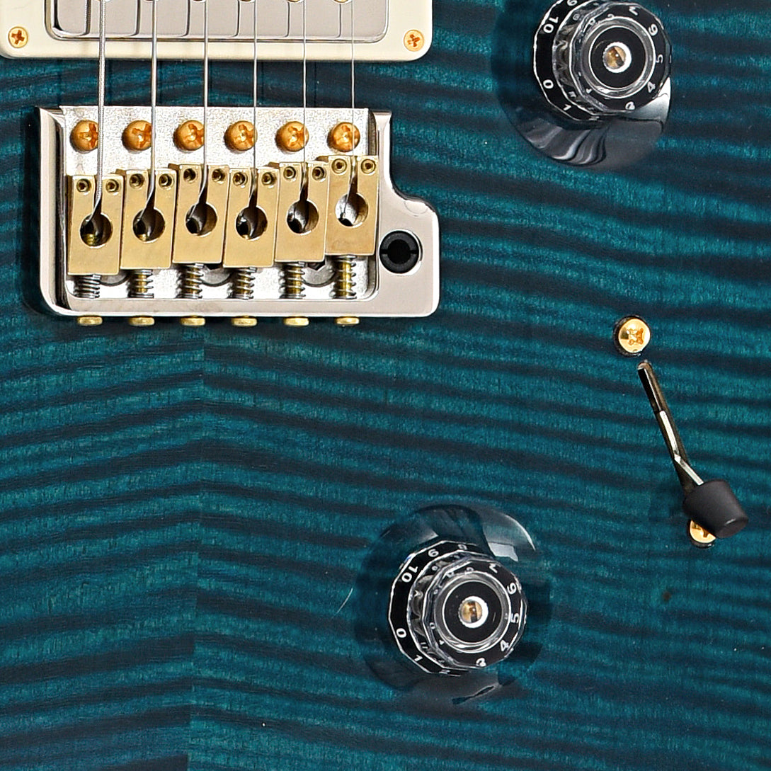 Bridge and controls of PRS 30th Anniversary Custom 24 Artist Electric Guitar (2015)