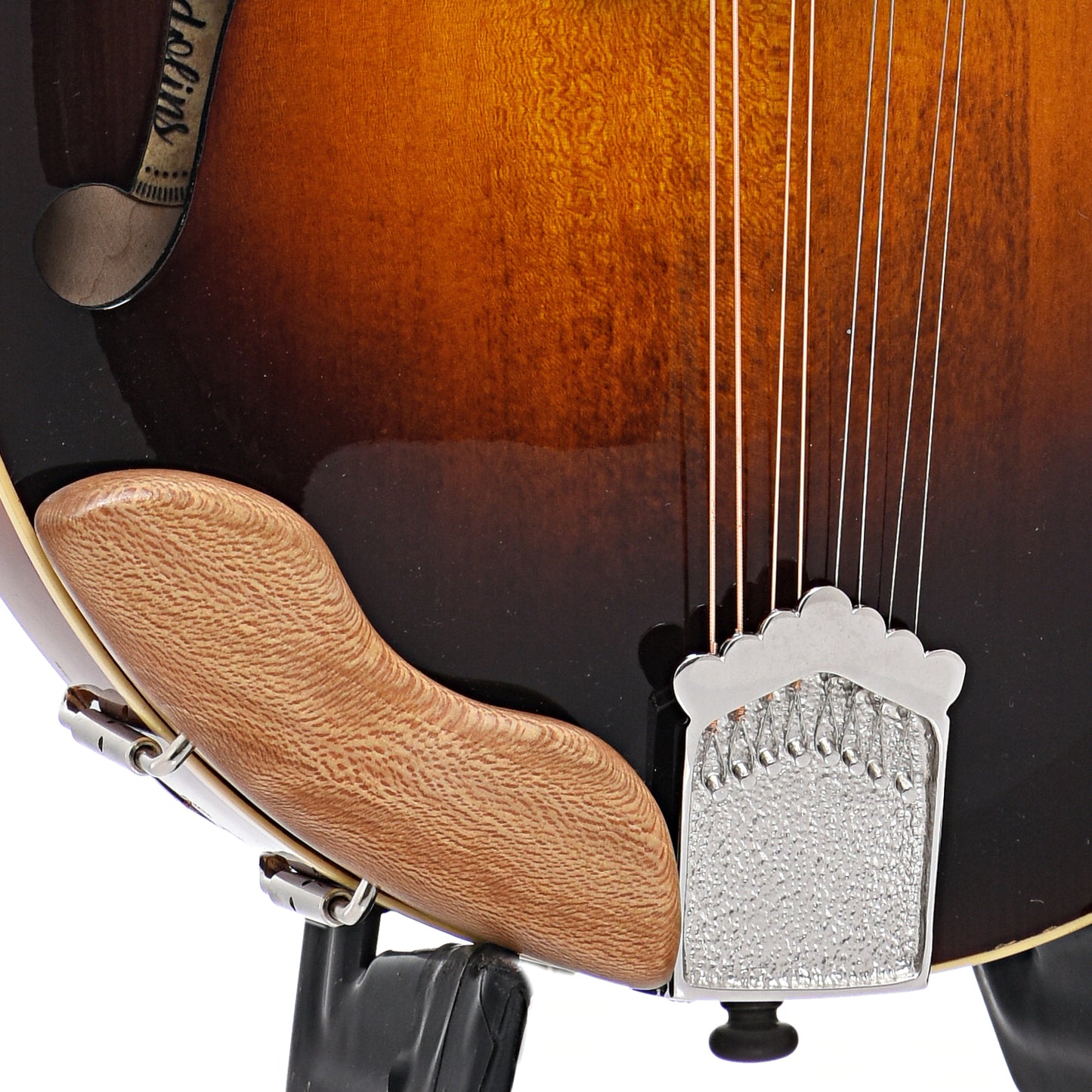 Armrest and tailpiece of Isabel A Model Mandolin (2017)