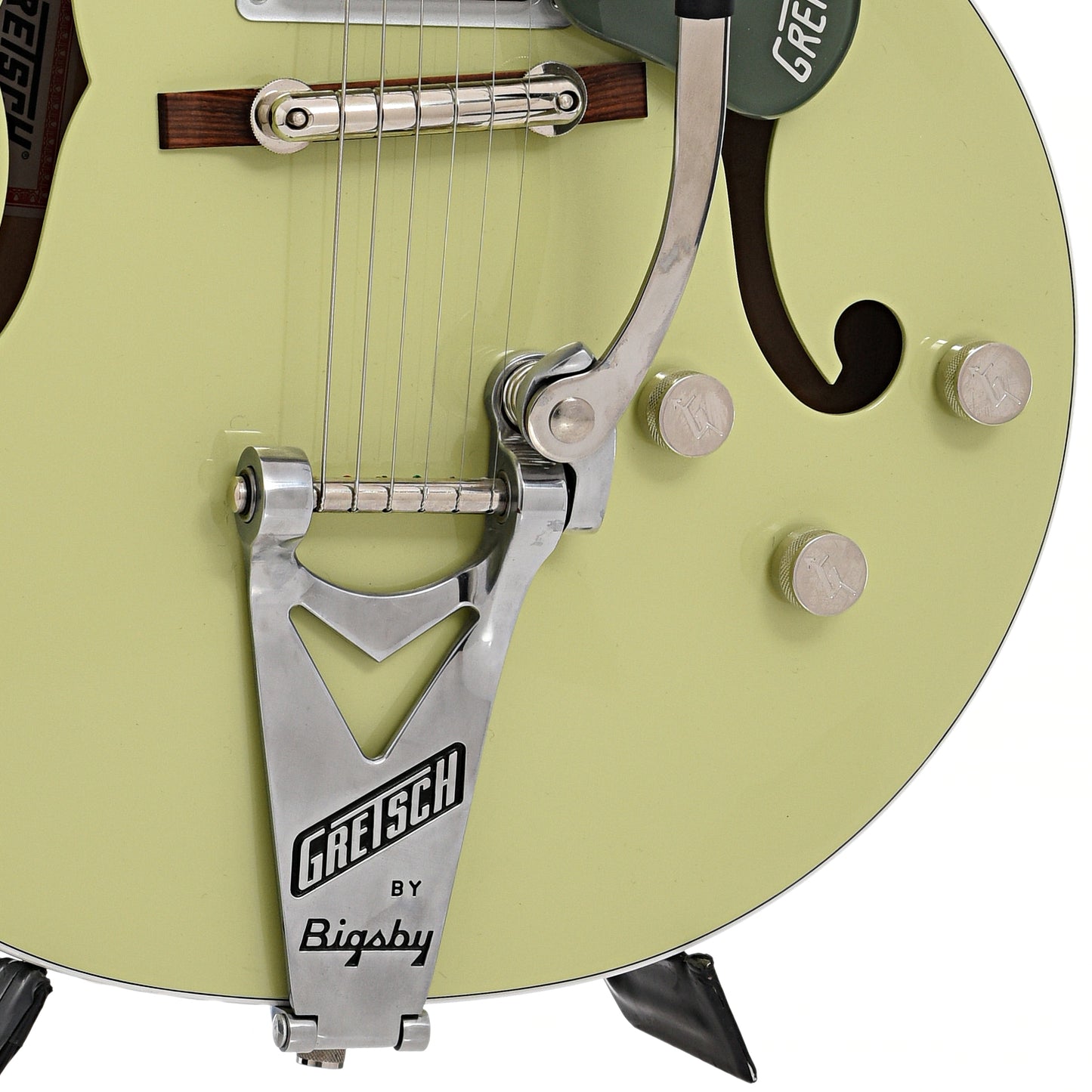 Bigsby  tailpiece , bridge and controls of Gretsch G6118T-SGR Anniversary