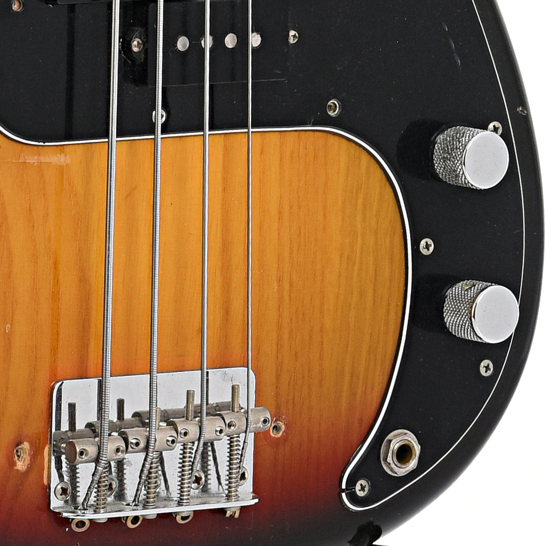Bridge and controls of Fender Precision Electric Bass (1975)