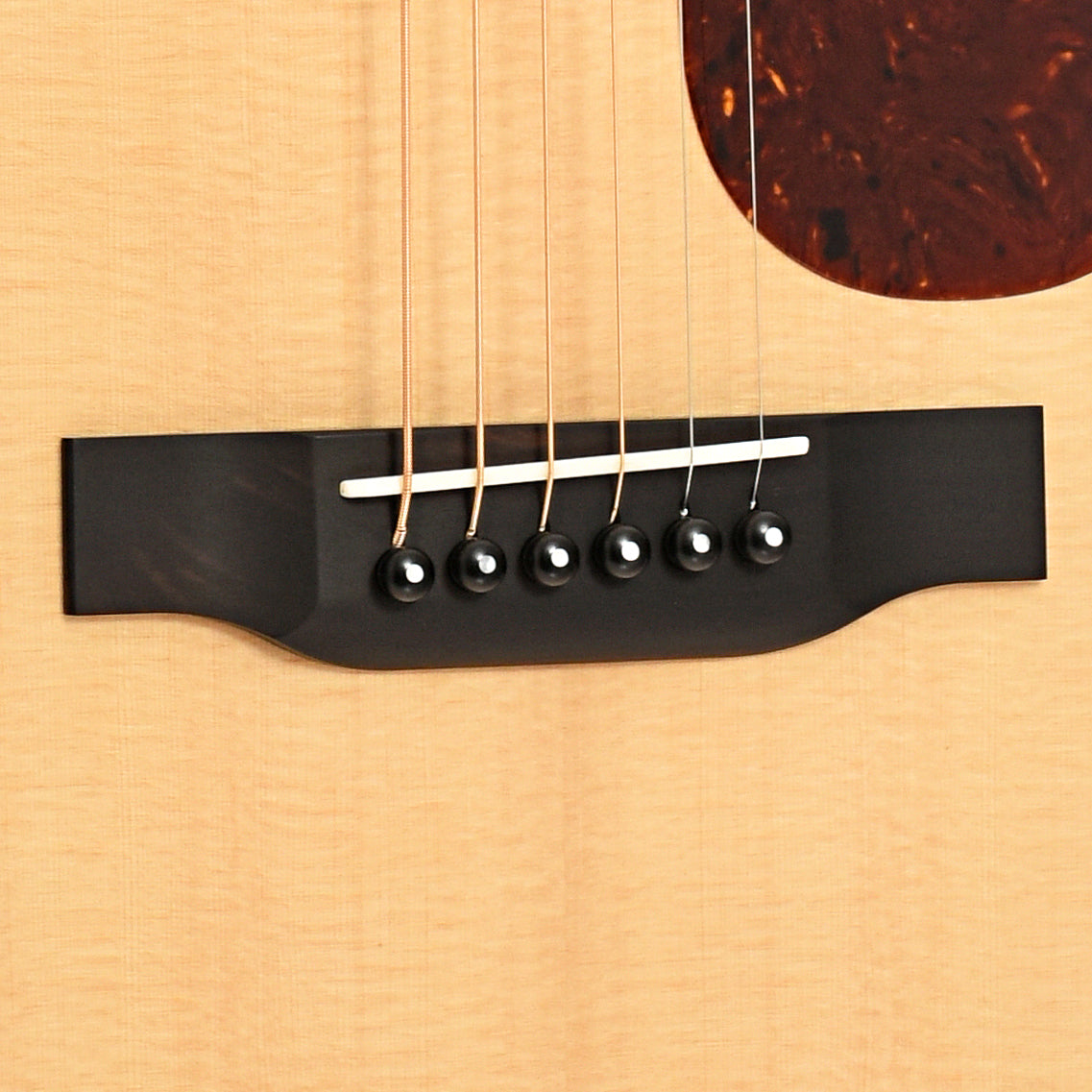 Bridge of Collings OM2H Cutaway Acoustic Guitar