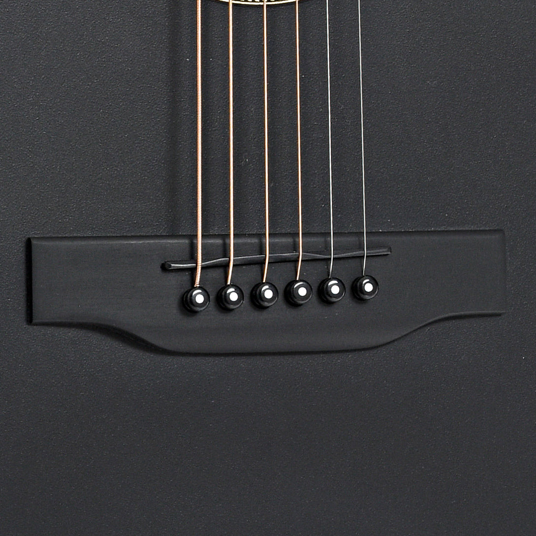 Bridge of Martin GPC-X1E Black Acoustic Guitar