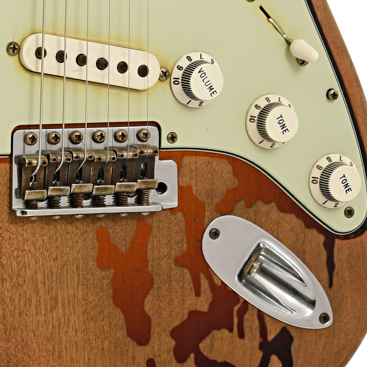 Bridge and controls of Fender Rory Gallagher