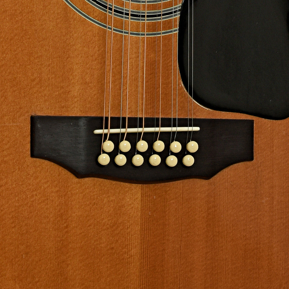 Bridge of Guild F-212XL Twelve String Guitar