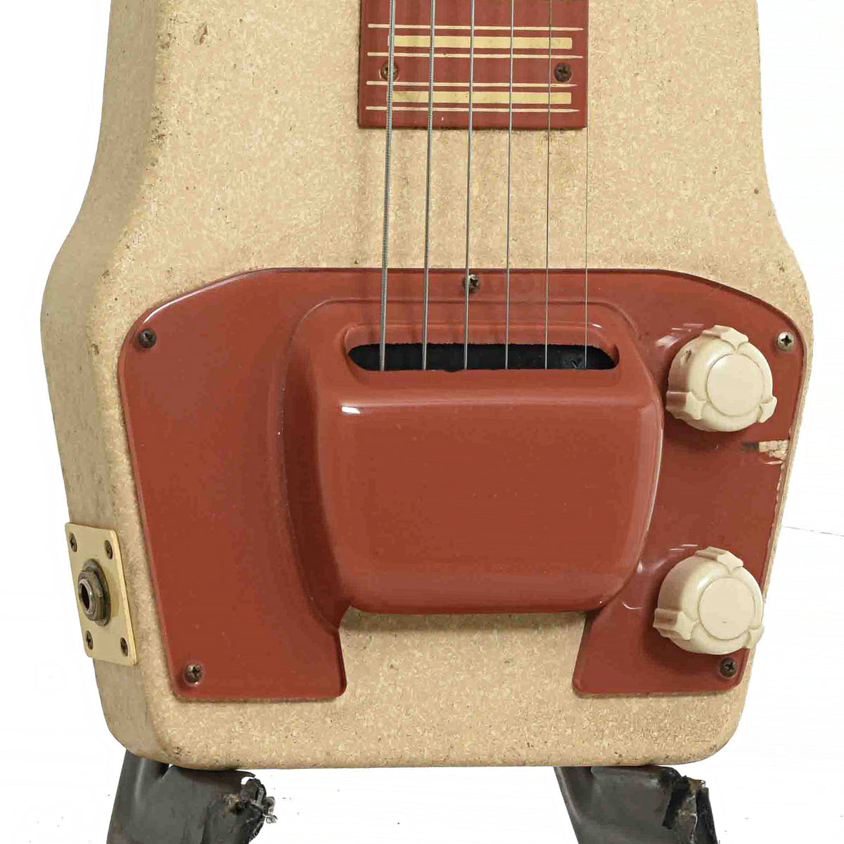 Bridge & Controls of Gibson BR-9 Lap Steel Guitar