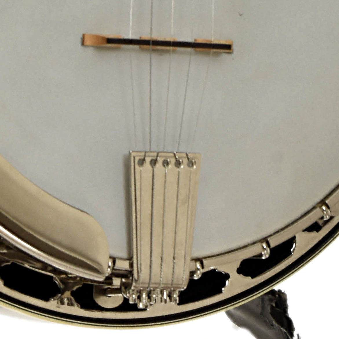 Bridge of DP Hopkins Janice Martin Resonator Banjo