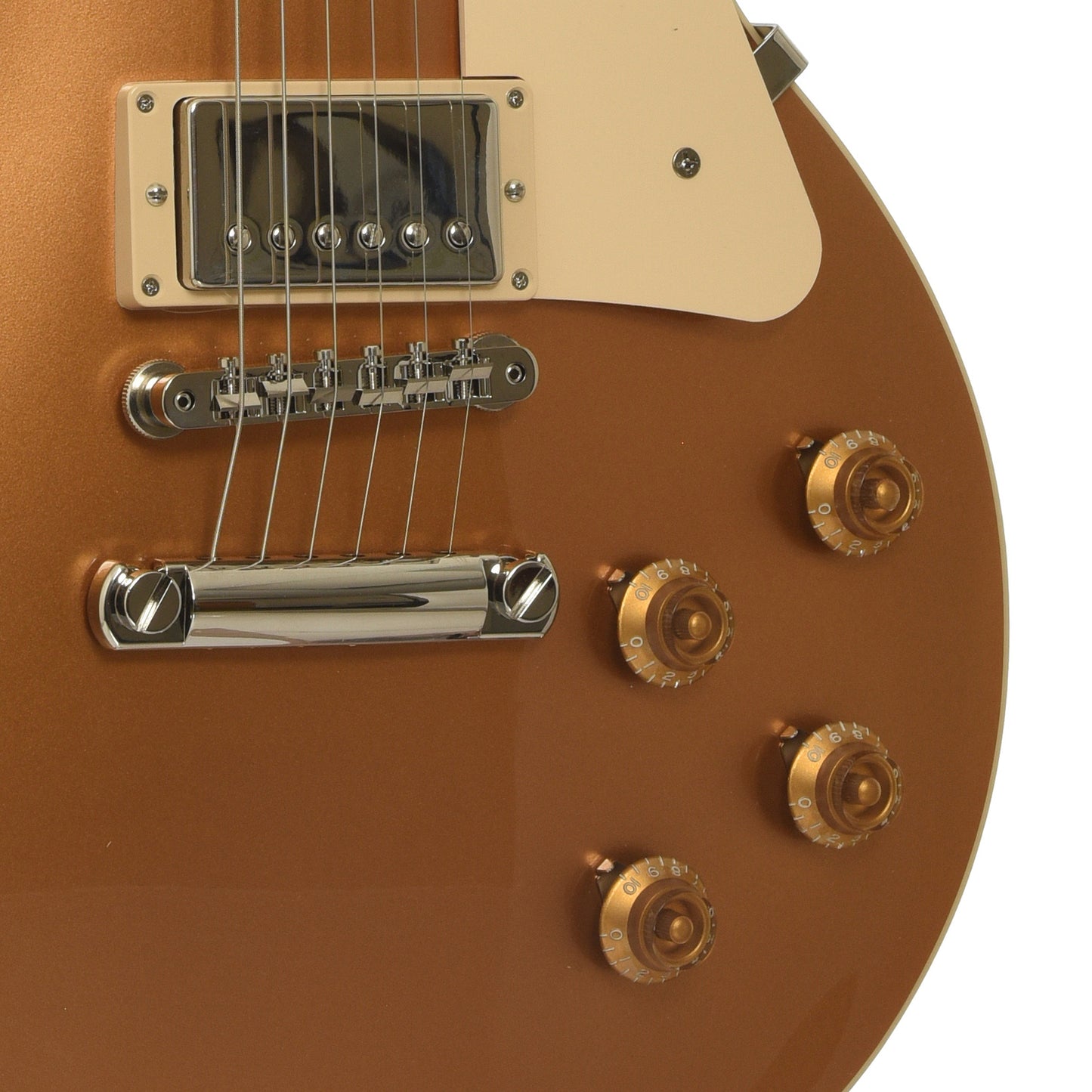 Bridge and controls of Gibson Les Paul Standard 50s Electric Guitar