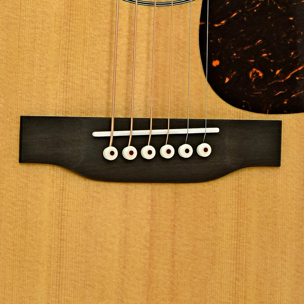 Bridge of Martin D-28 Satin Acoustic Guitar