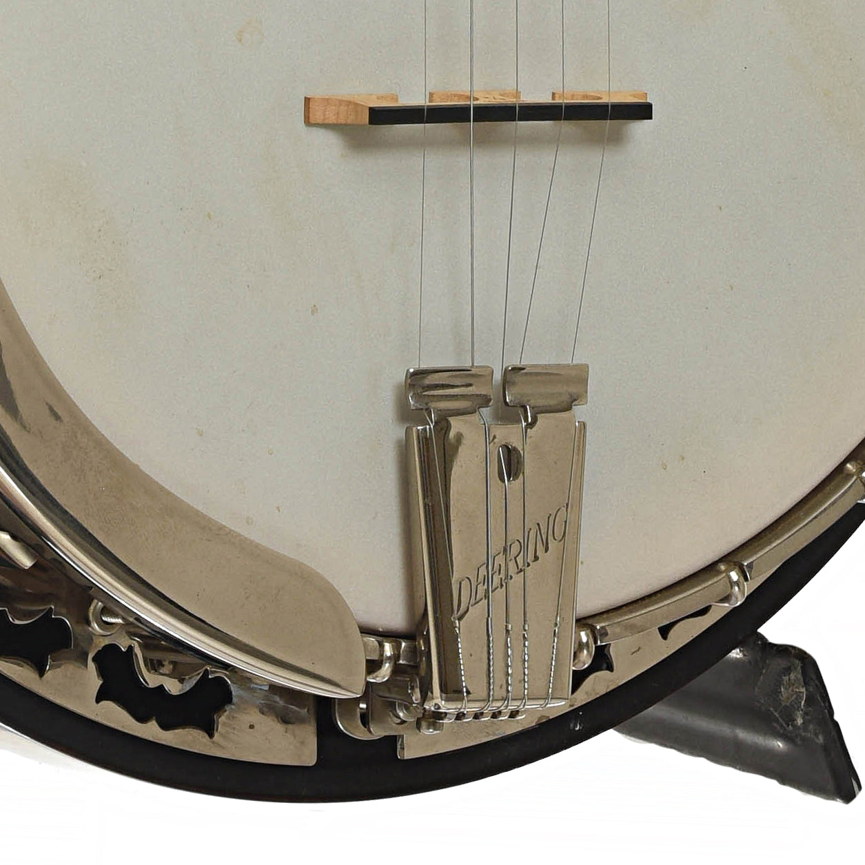 Bridge of Deering 40th Anniversary White Oak Resonator Banjo 