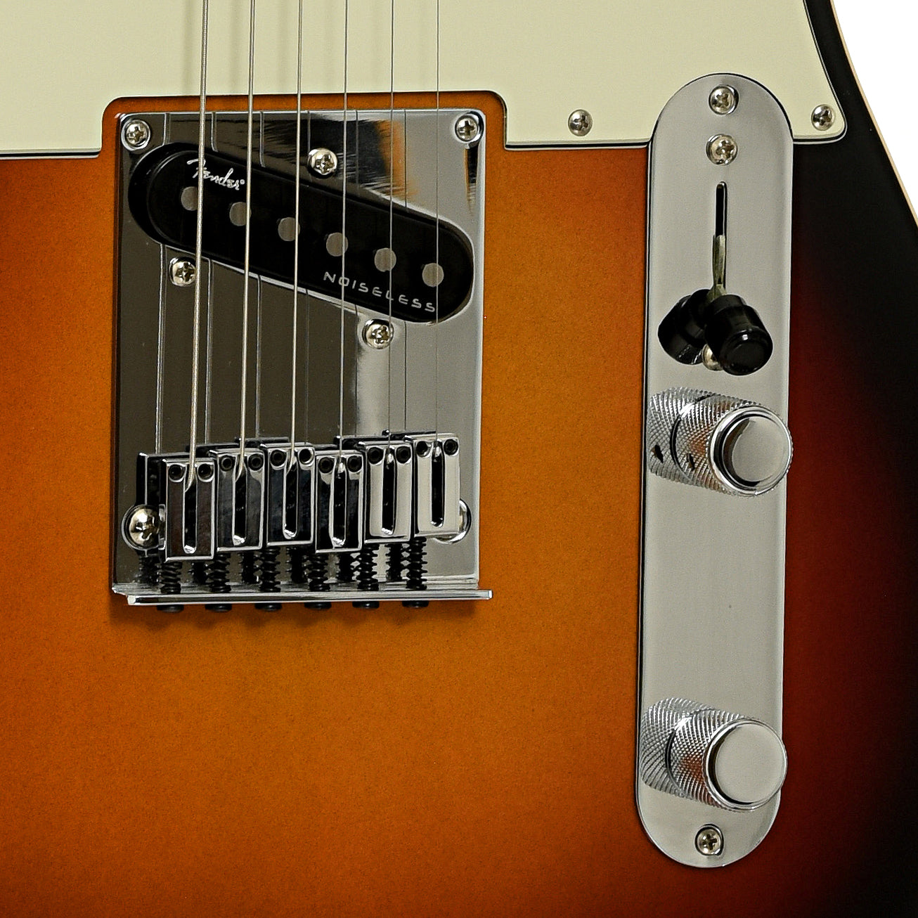 Bridge and controls of Fender Telecaster Ultra Electric Guitar