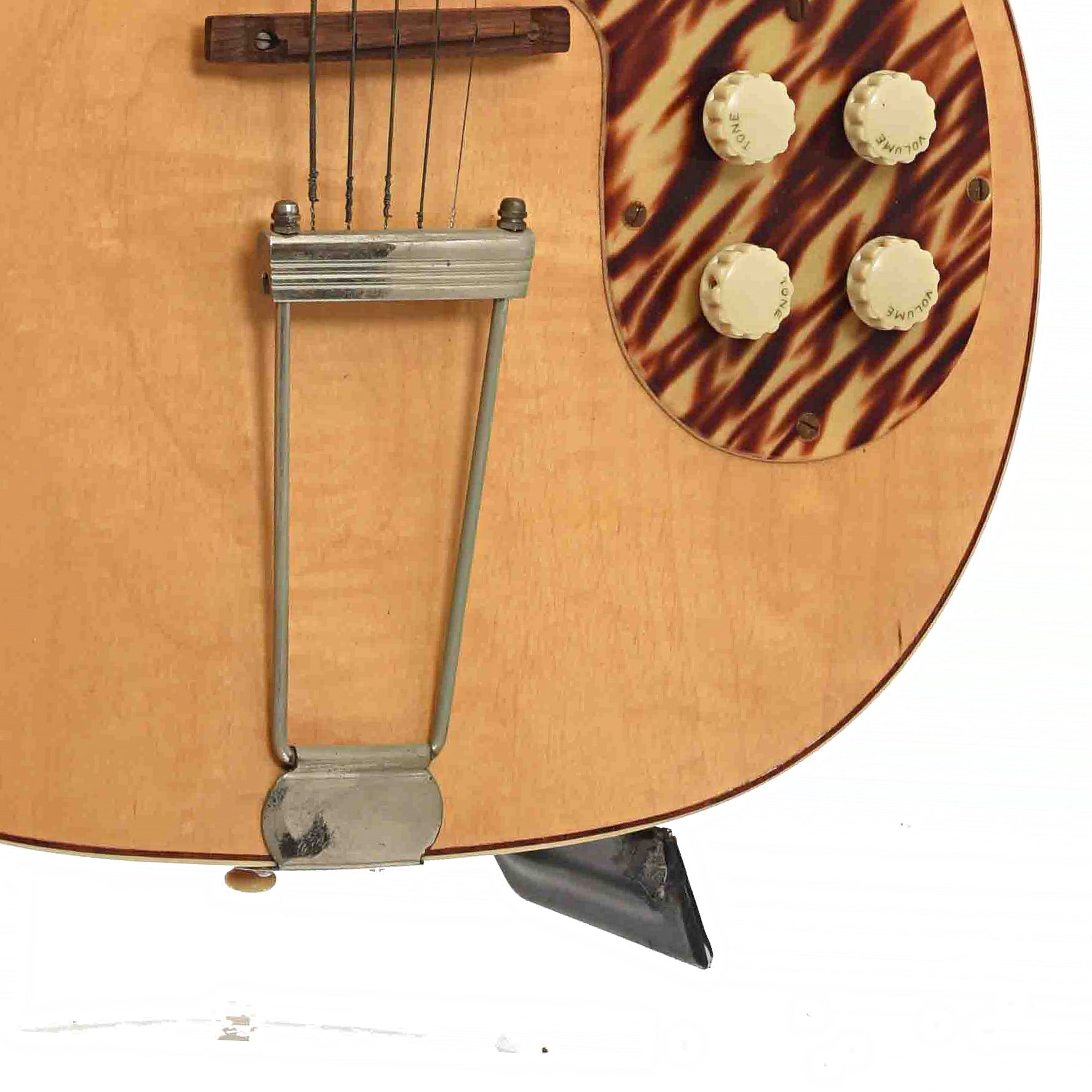 Tailpiece of Kay K161 Thin Twin Electric Guitar