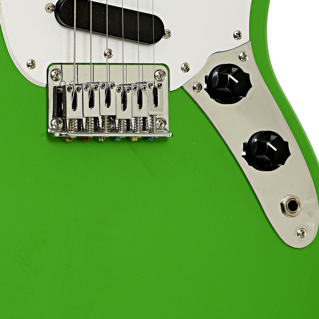Bridge of Squier Sonic Mustang Electric Guitar