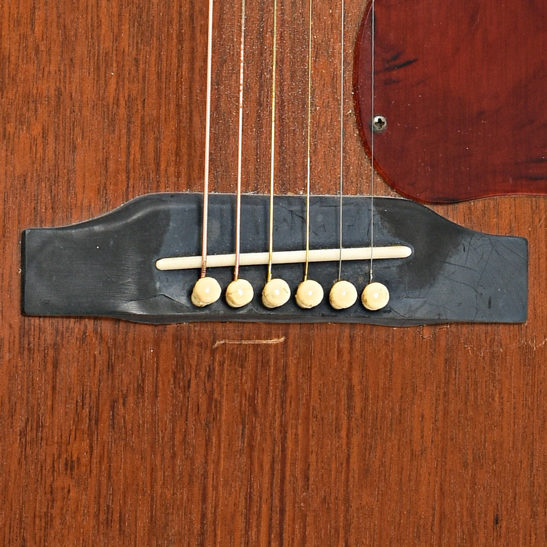 Bridge of Gibson LG-0 Acoustic Guitar