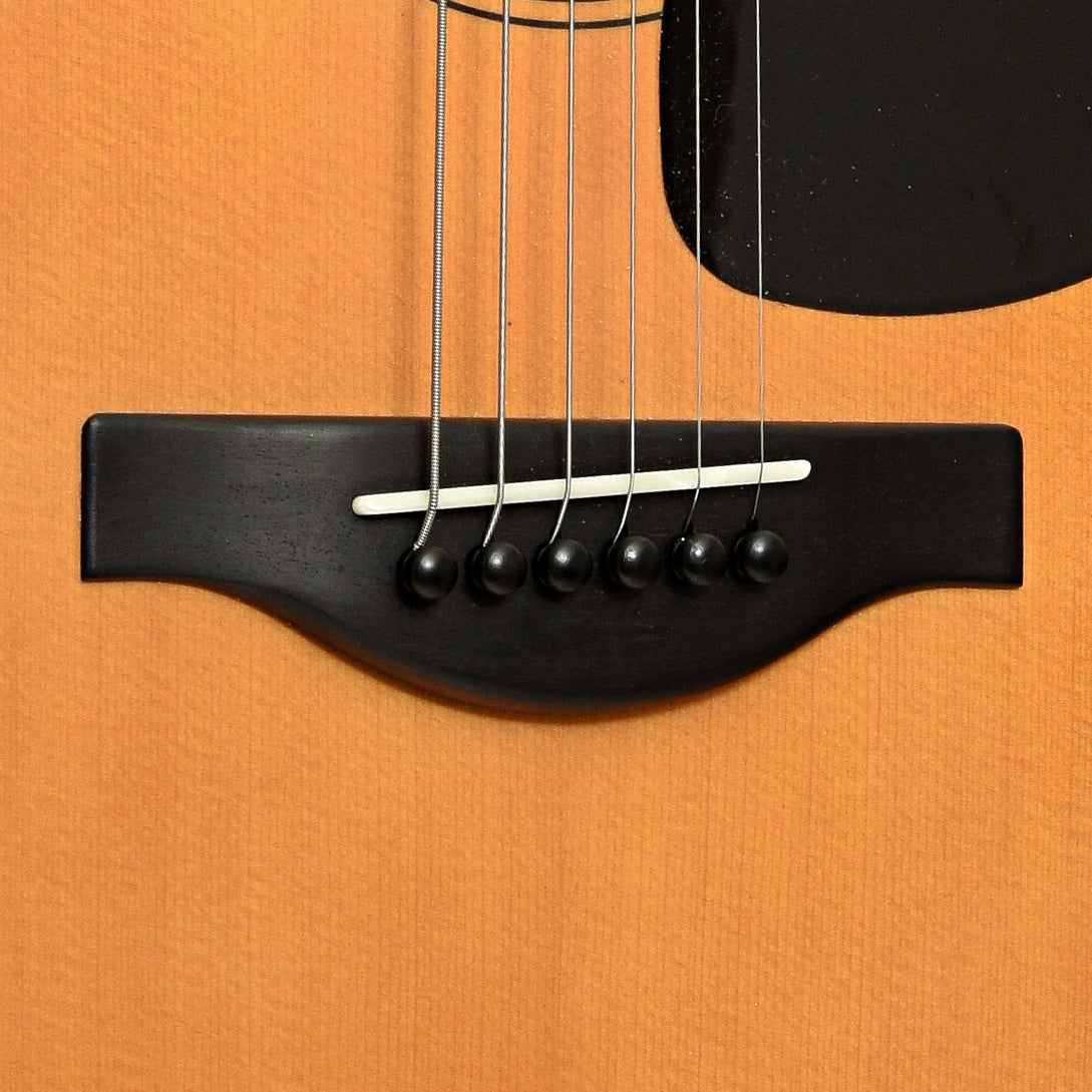 Bridge of Yamaha FG-3 Red Label D-size Acoustic Guitar 