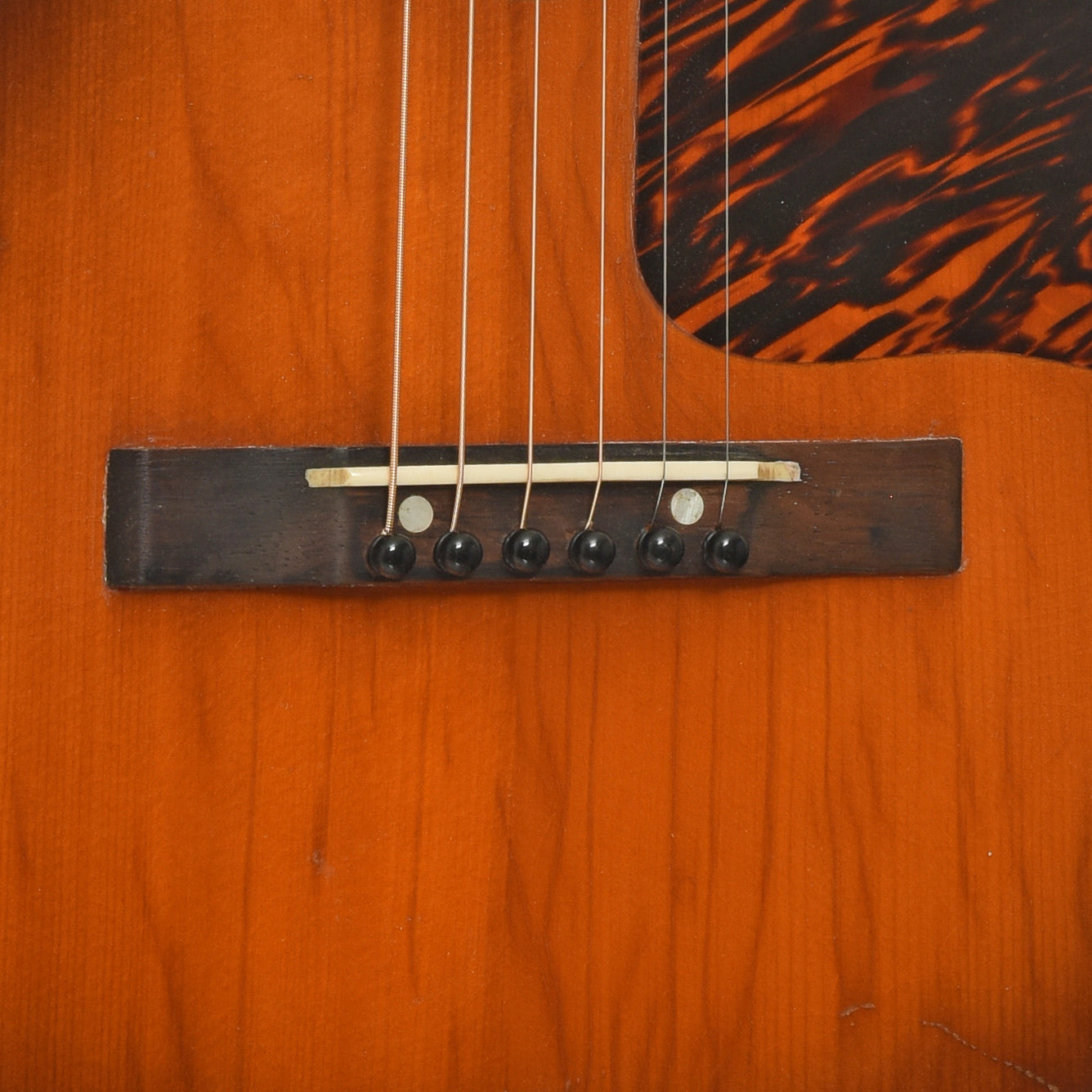 Bridge of Gibson HG-00 Conversion Guitar 