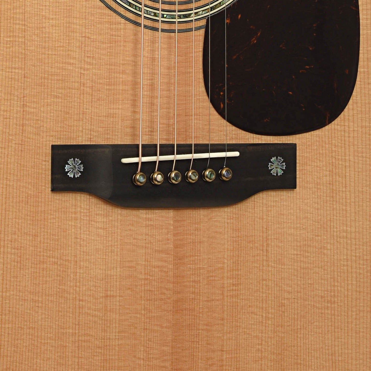 Bridge of Martin D-42 Modern Deluxe Acoustic Guitar 