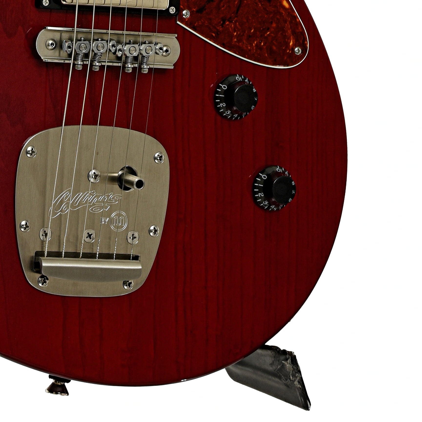Bridge and controls of Collings Custom 360 LT M Electric Guitar