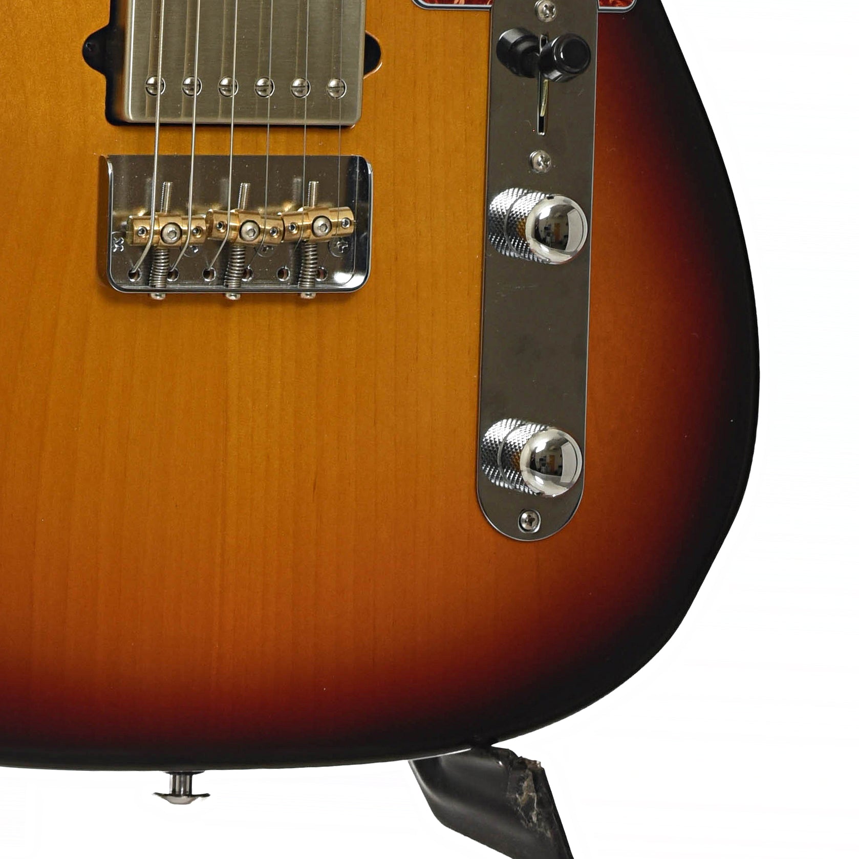 Bridge and controls of Suhr Alt T Electric Guitar