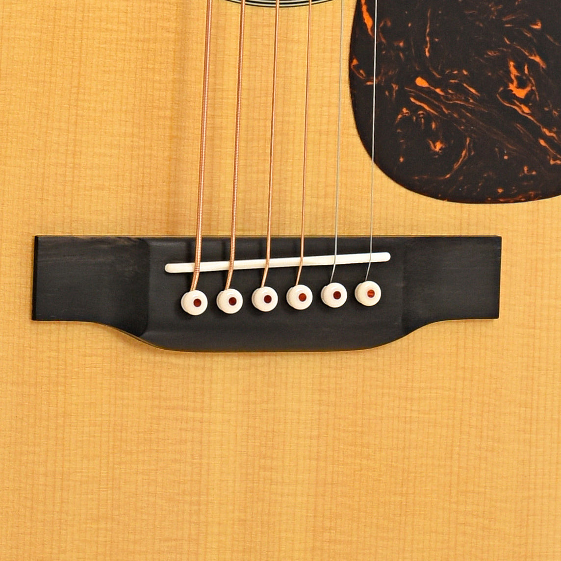 bridge of Martin Custom Baritone Guitar 28-Style Dreadnought