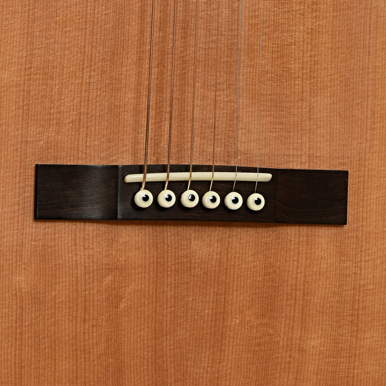 Bridge of Larrivee Parlor O-01  Mahogany Acoustic Guitar 