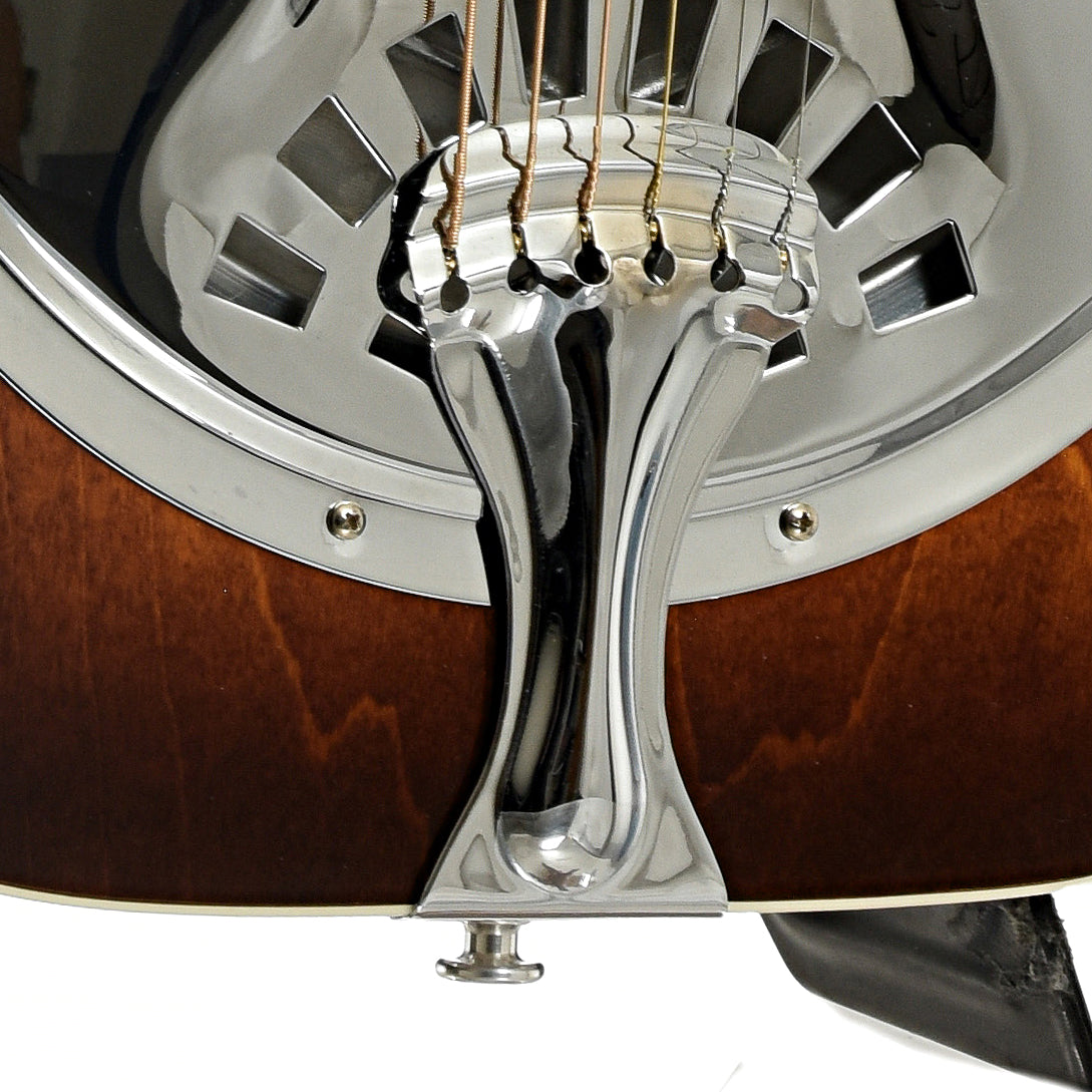Tailpiece of Dobro Model 27 Squareneck Resonator Guitar