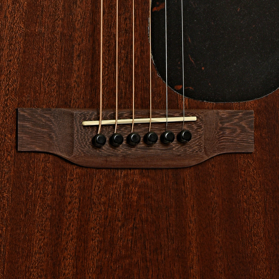 Bridge of Martin D-10E Retro Sapele Guitar 