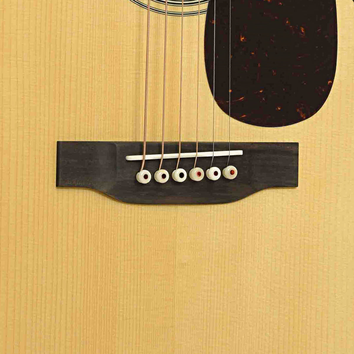 Bridge of Martin Custom Shop 0-28 Acoustic Guitar & Case