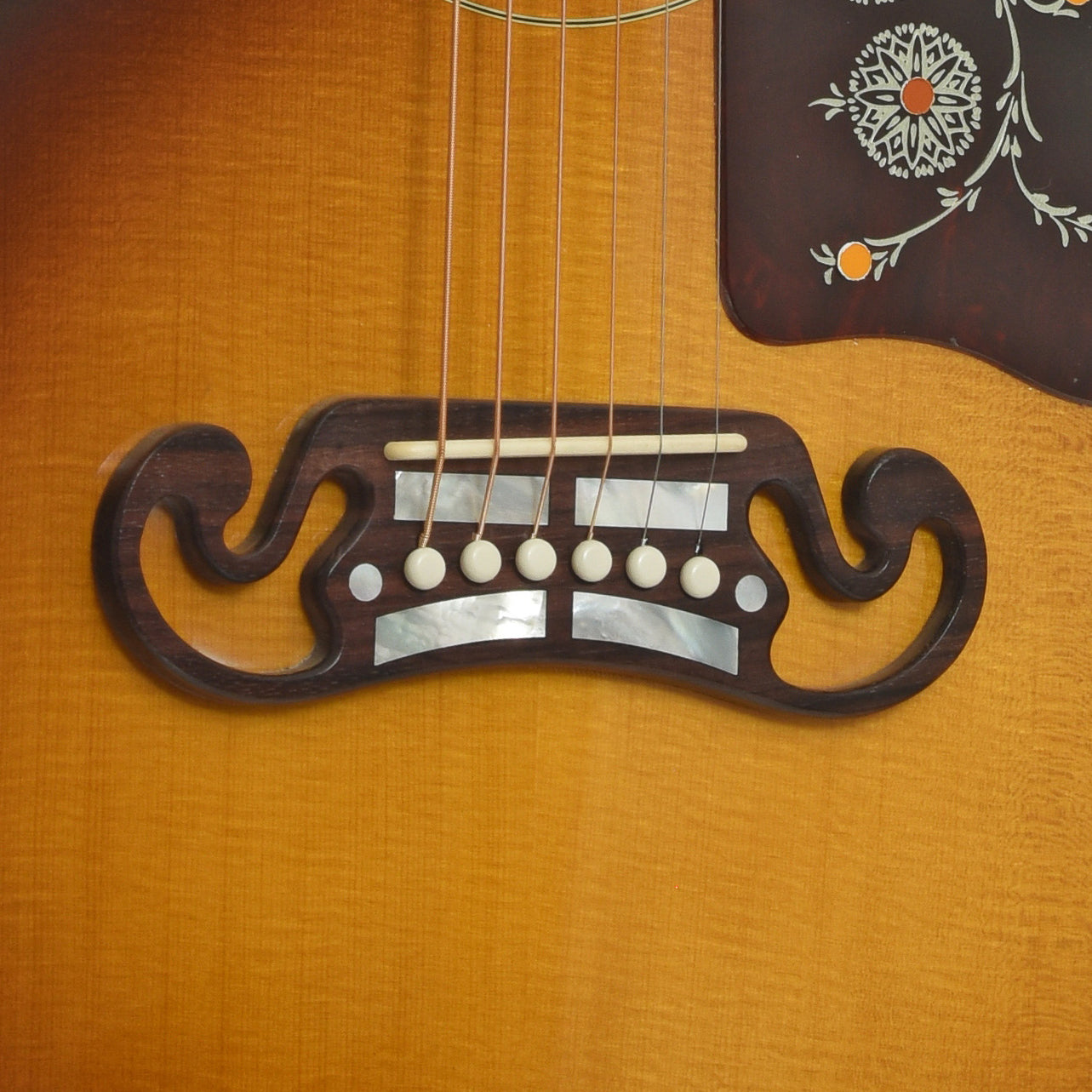 Bridge of Gibson SJ-200 Original Acoustic Guitar