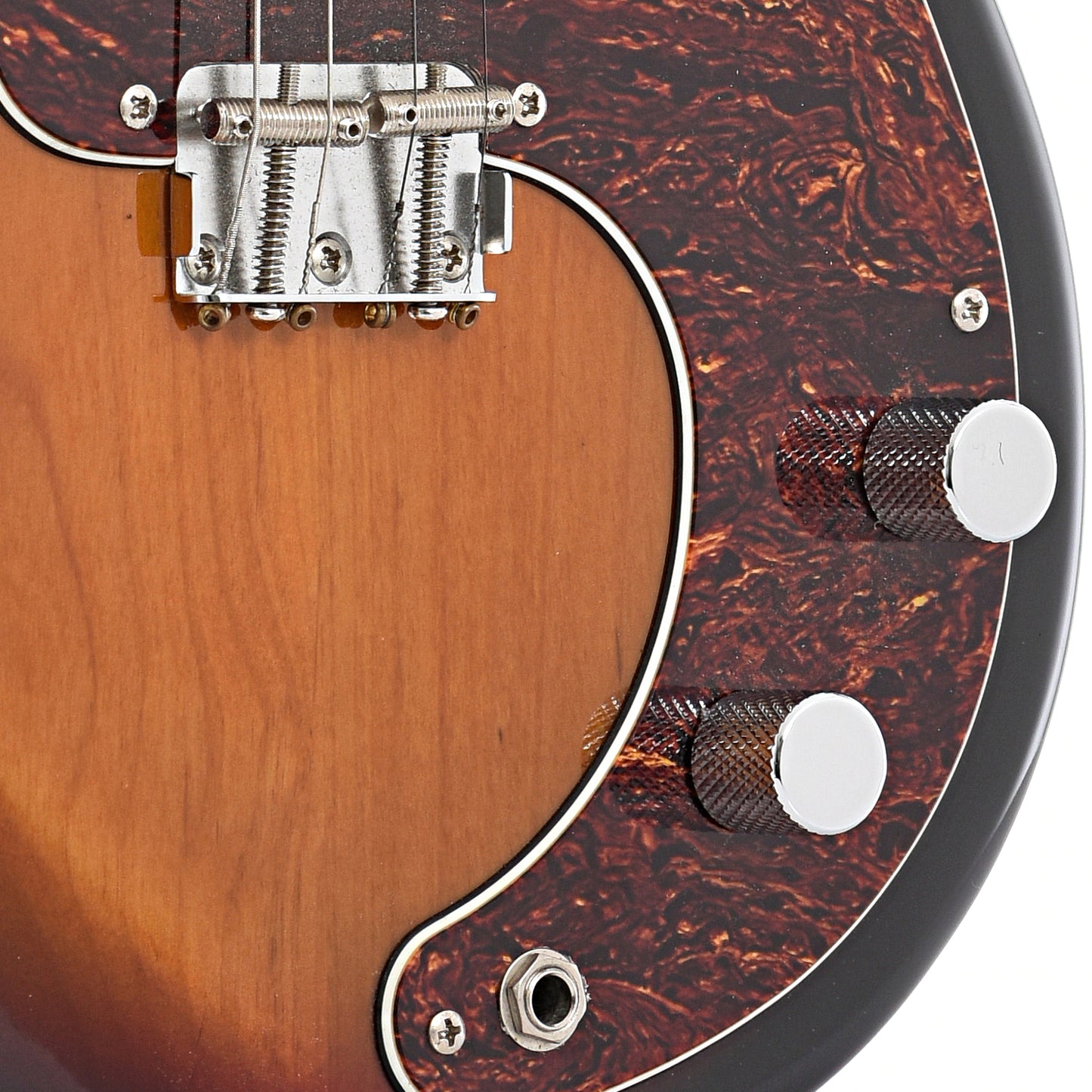 Bridge and controls of Fender 1963 Reissue Mandocaster (2013)