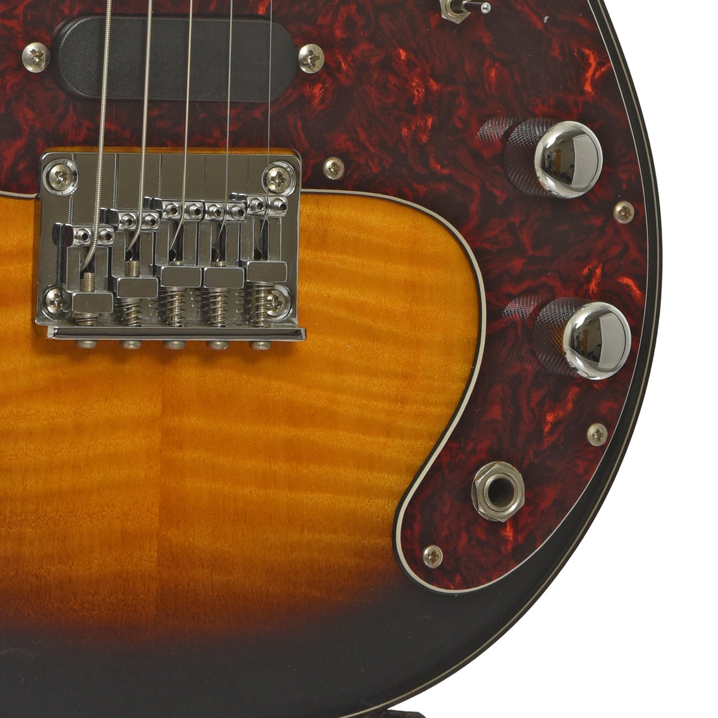 Bridge and controls of Fender FM-60E 5-String Electric Mandolin  