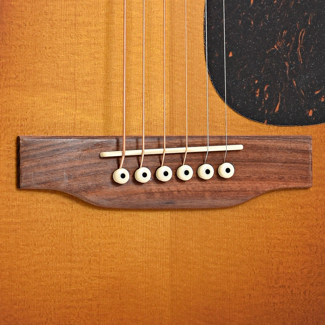 Bridge of Martin D-X2E Ziricote Burst Acoustic Guitar 