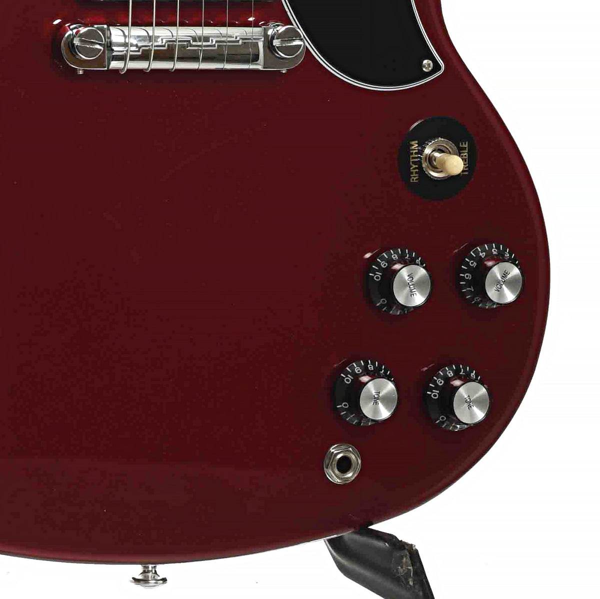 Bridge and controls of Gibson SG Special