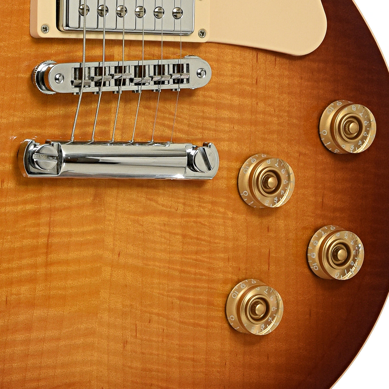 Bridge of Gibson Les Paul Traditional Plus Electric Guitar 