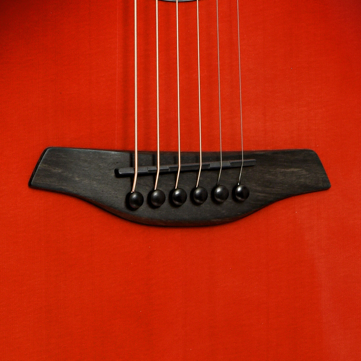 Bridge of Furch Spectra Plus Gc-ER a Maranello Red Acoustic Guitar