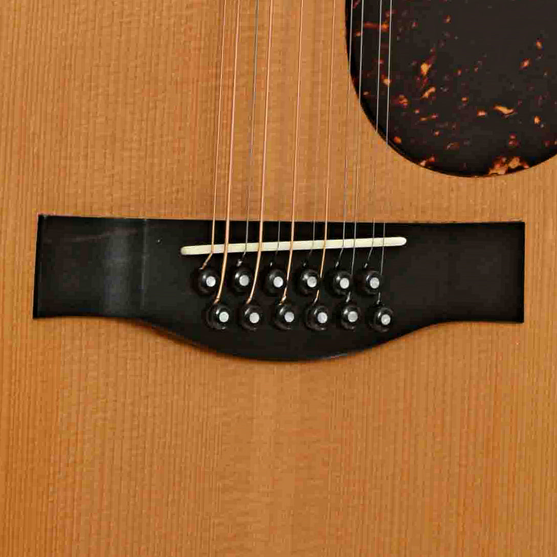 Bridge of Santa Cruz Brazilian F Custom 12-String Acoustic Guitar