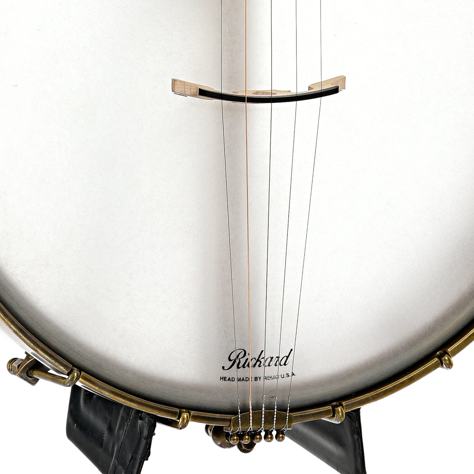 Bridge and tailpiece of Rickard 12" Little Wonder Openback Banjo 