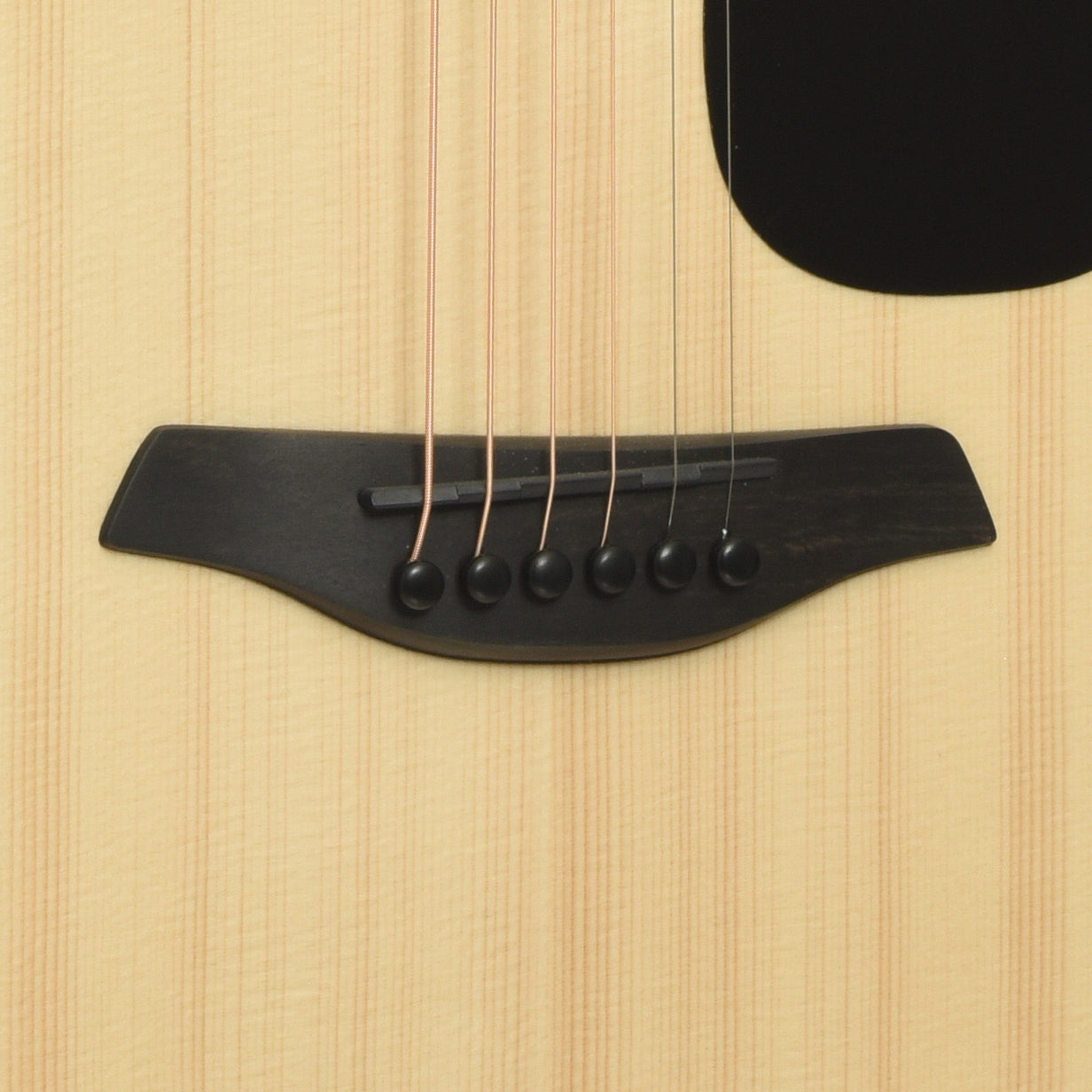Bridge of Furch Violet GC-ER a Grand Auditorium Acoustic Guitar