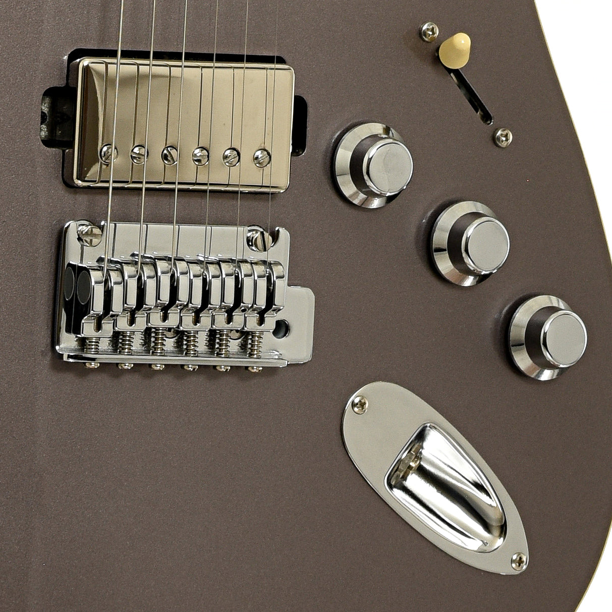 Bridge and controls of Fender Aerodyne Special Stratocaster HSS Electric Guitar