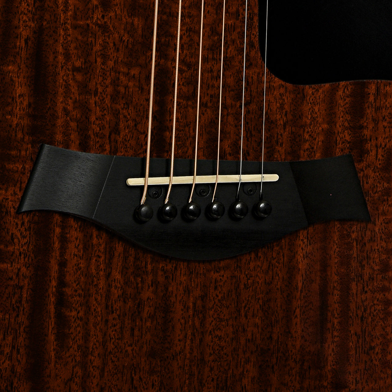 Bridge of Taylor 522e 12-Fret Acoustic-Electric Guitar