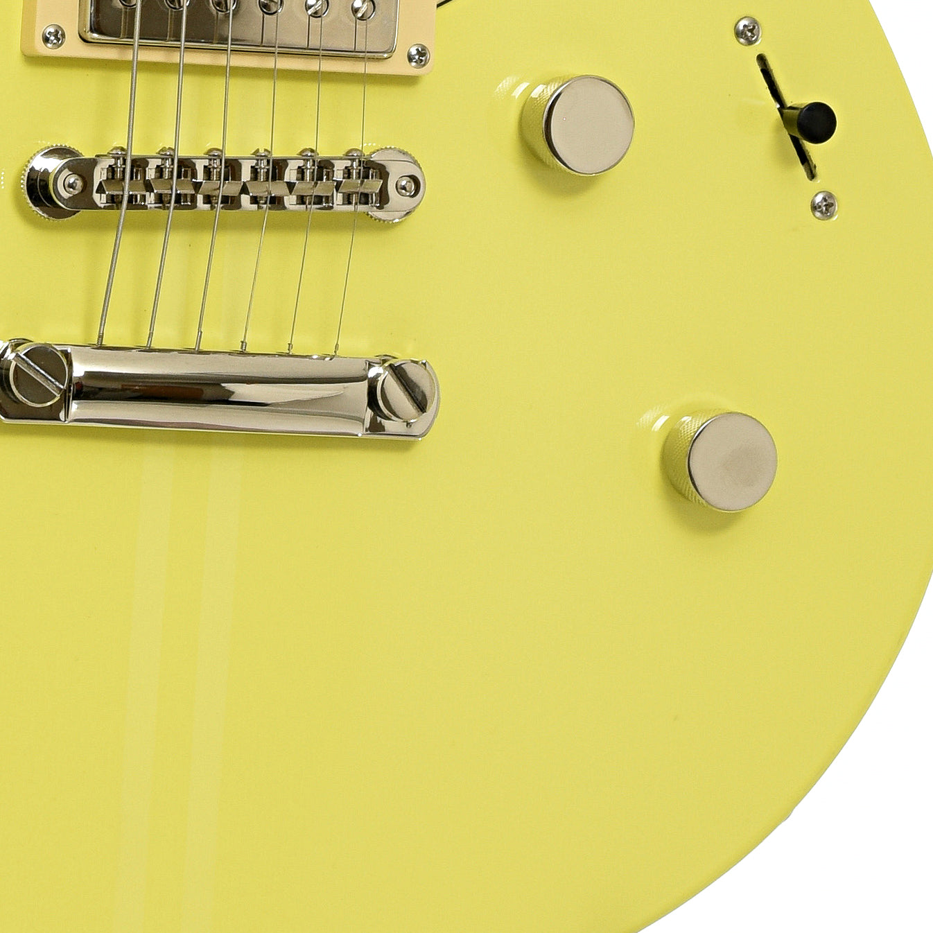 Bridge of Yamaha RSE20 Revstar Element Electric Guitar, Neon Yellow