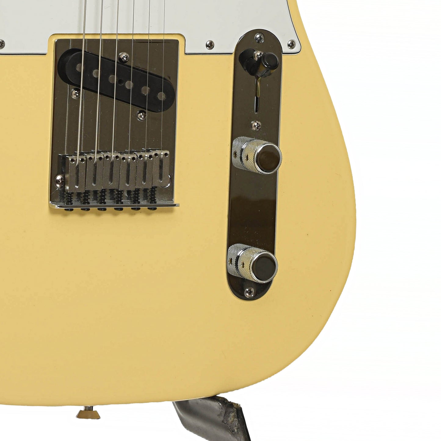 Bridge of Fender American Series Telecaster Electric Guitar