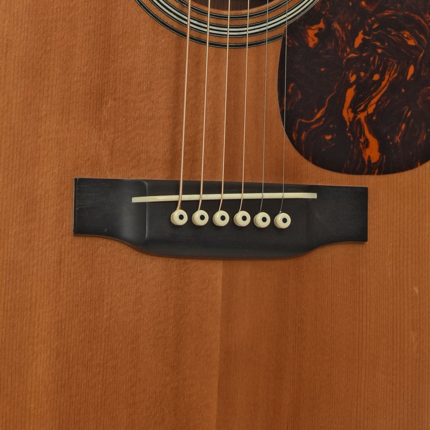 Bridge of Martin D-28 Acoustic Guitar