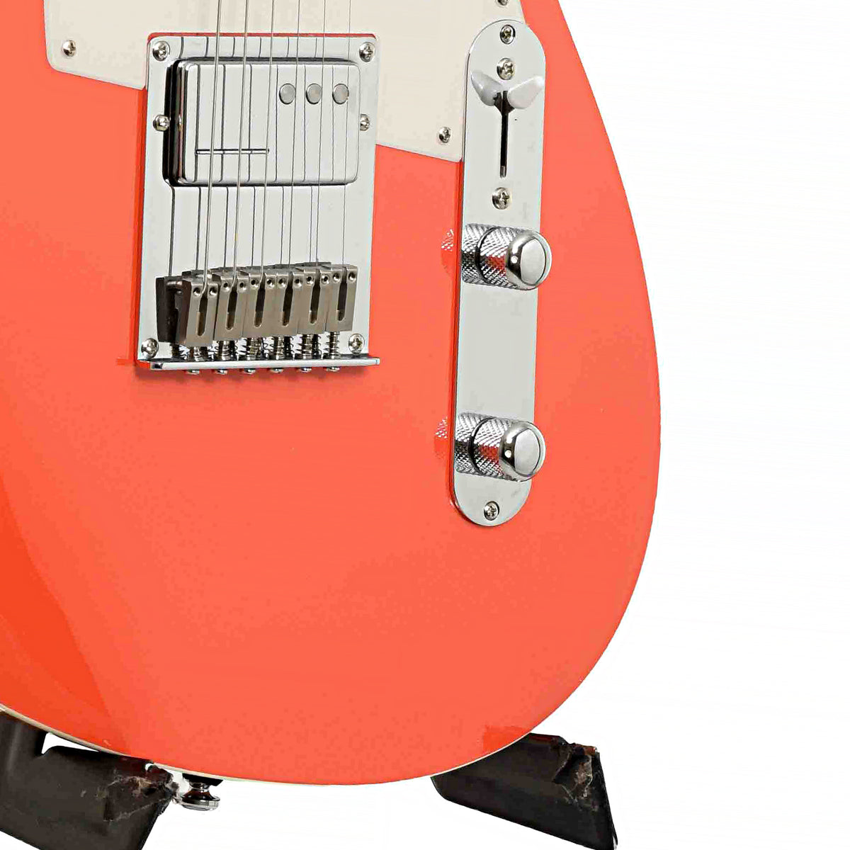 Reverend Charger Cleancut Electric Guitar, Feisty Red