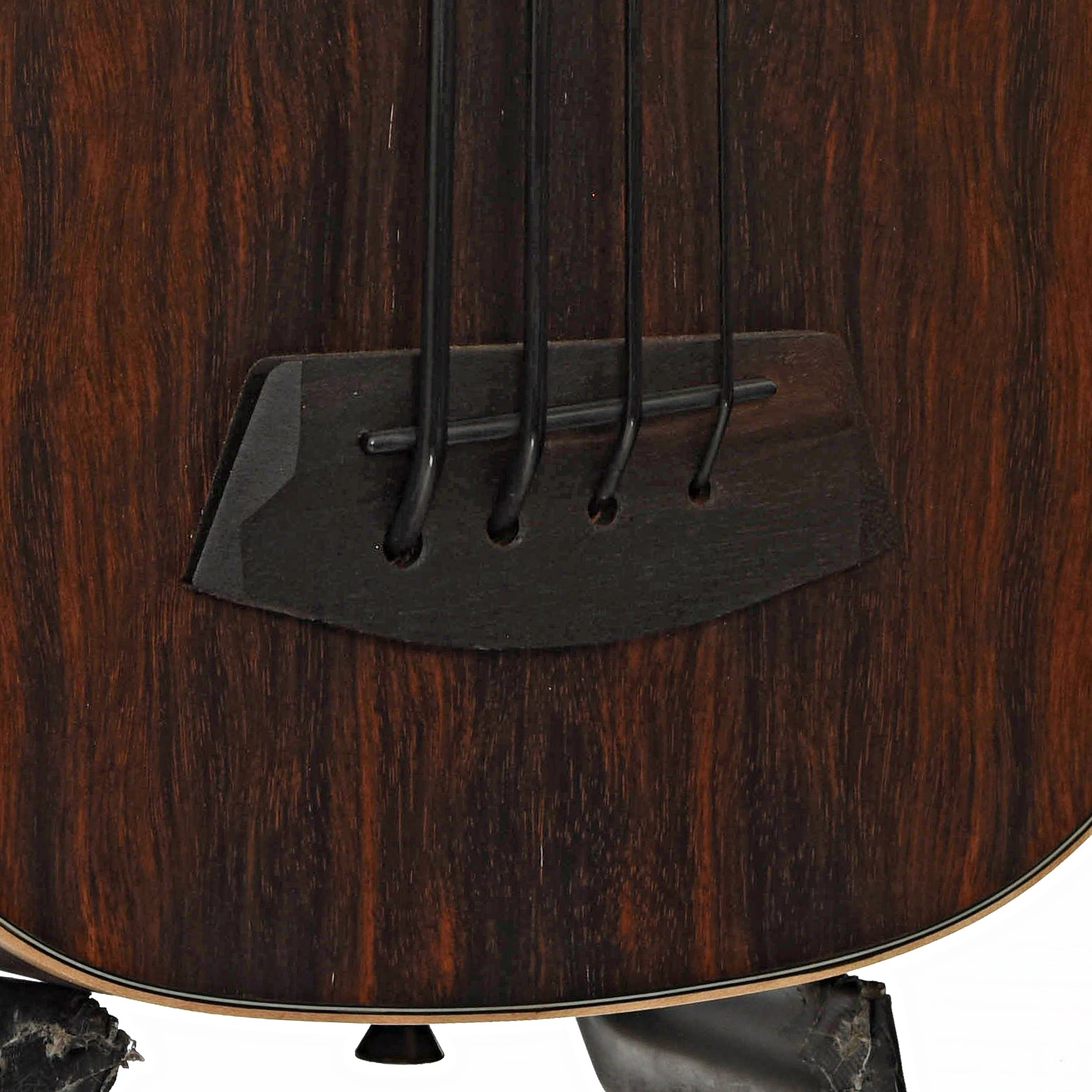 Bridge of Kala U-Bass-EBY-FS 6Q  Striped Ebony Acoustic Bass 